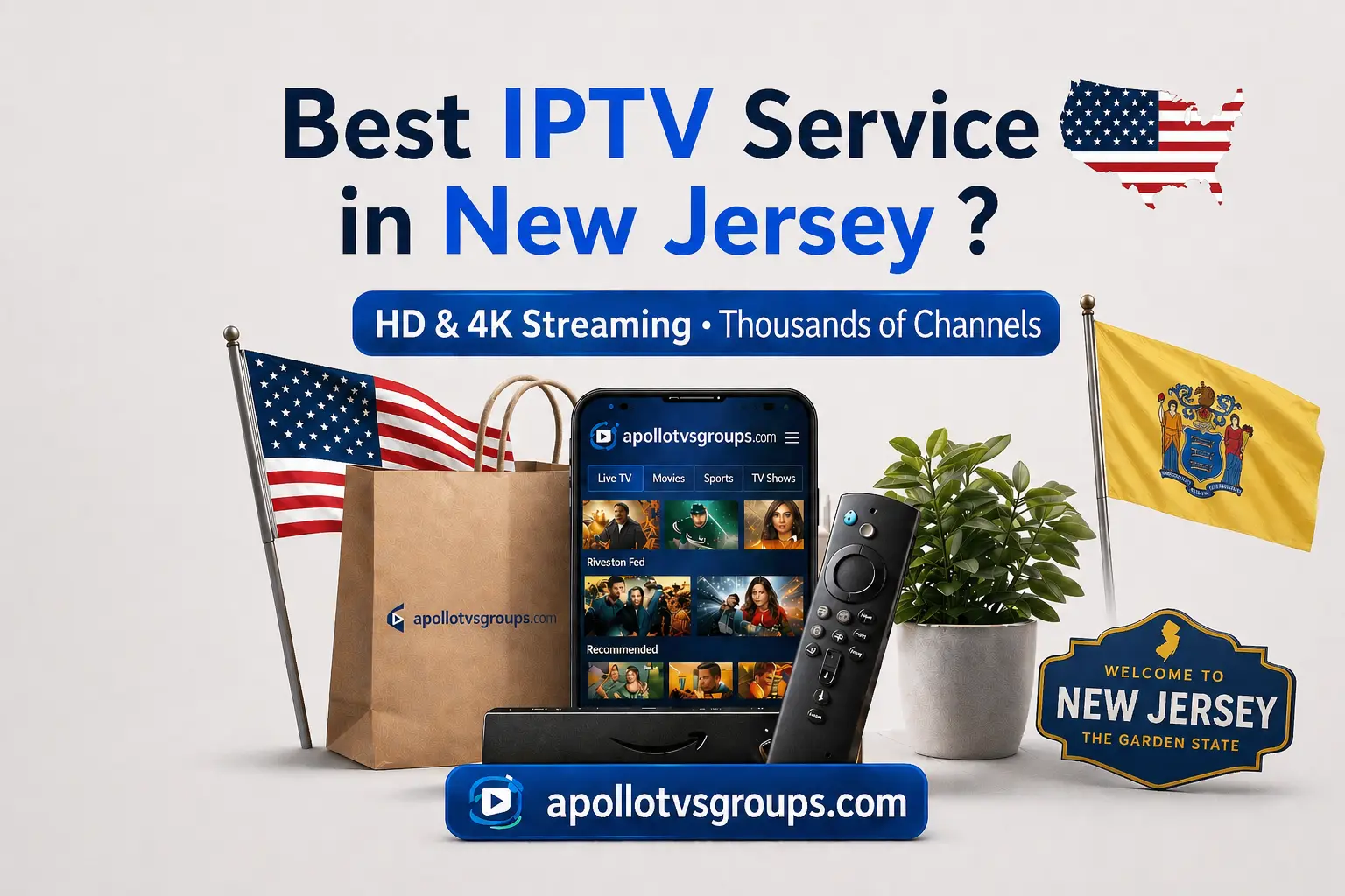 Best IPTV in New Jersey: Top Rated 4K Provider
