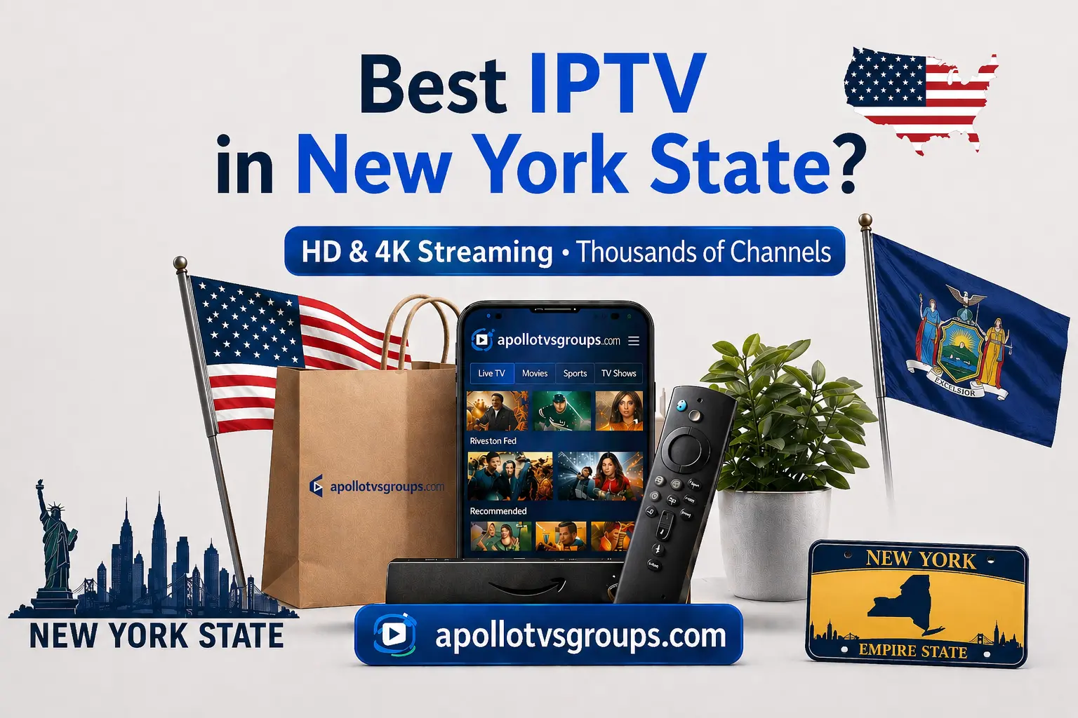 Best IPTV in New York State: Top Rated 4K Provider