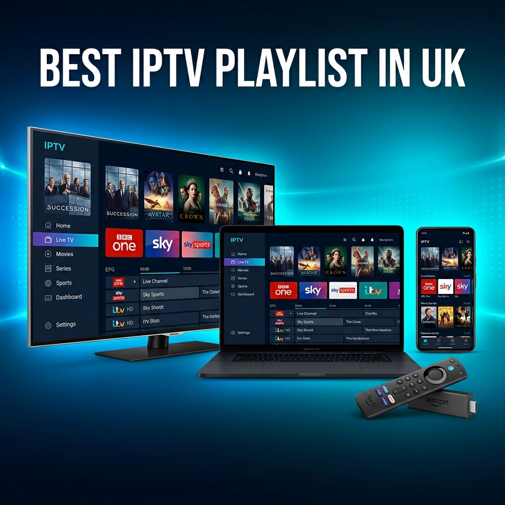 Best IPTV Playlist in UK: Top Rated 4K Channels